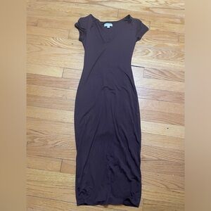 See You Monday Chocolate Midi Dress